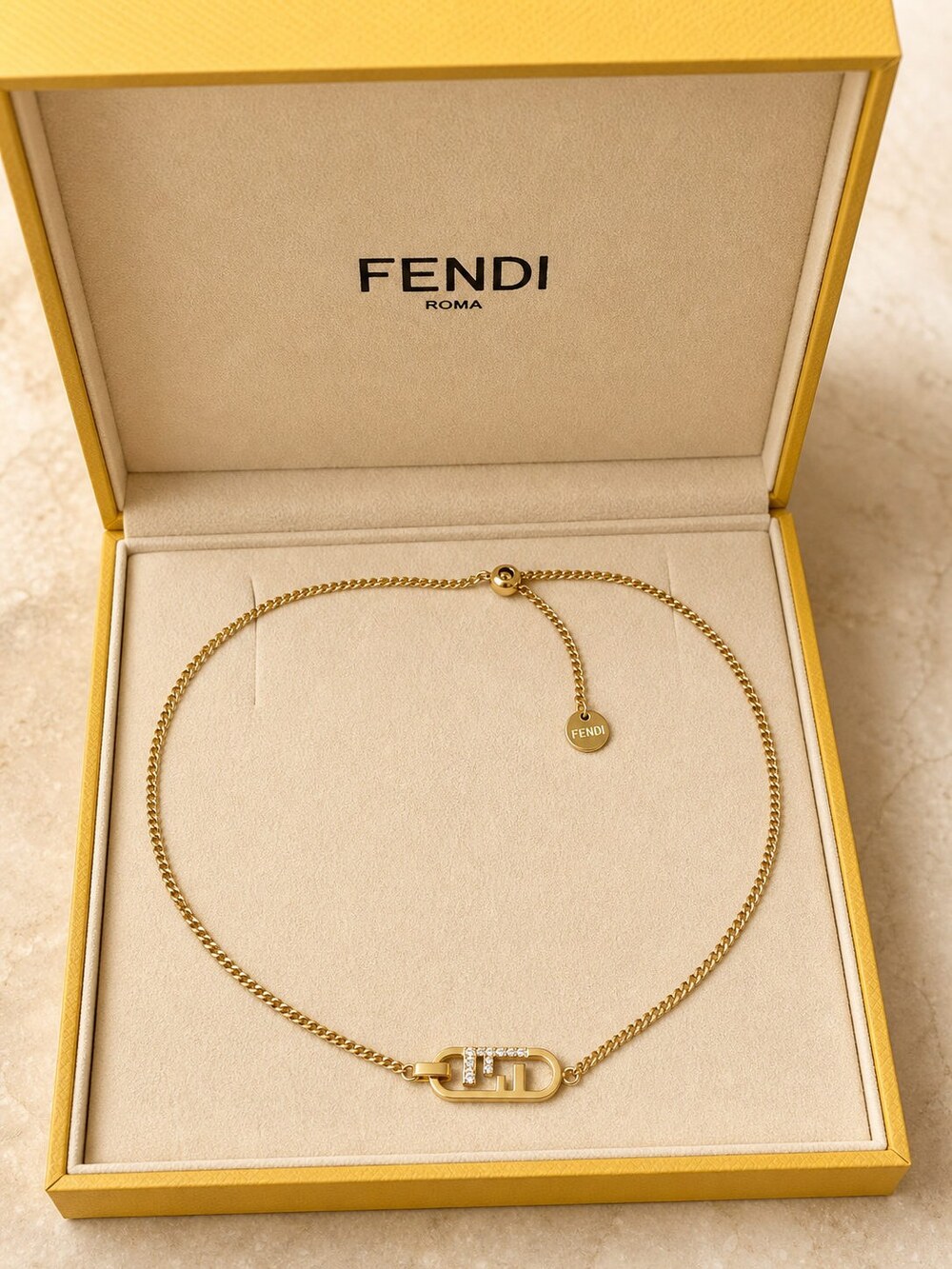 Fendi Modern Designer Necklace Style 1 | New with Box
